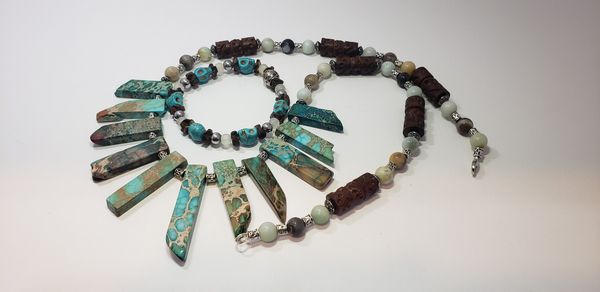 jasper and amazonite