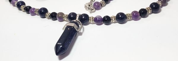 black goldstone and amethyst 2