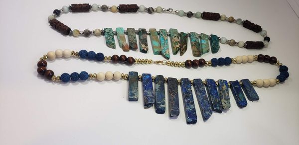 blue and teal jasper